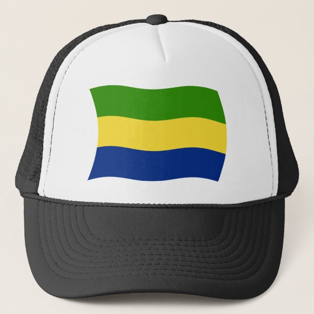 Boné Chapéu da Bandeira do Gabão (Frente)