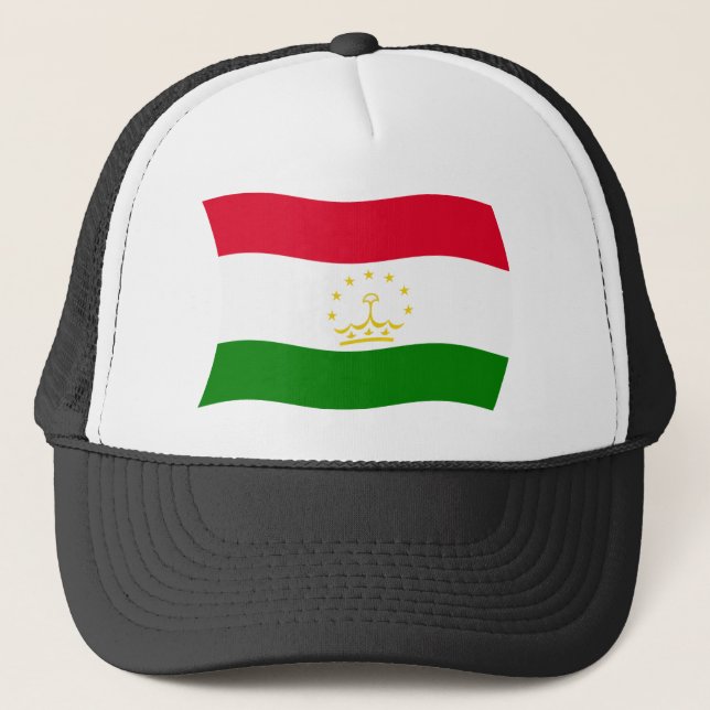 Boné Chapéu da Bandeira do Tajiquistão (Frente)