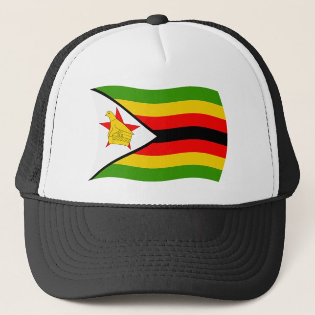 Boné Chapéu da Bandeira do Zimbábue (Frente)