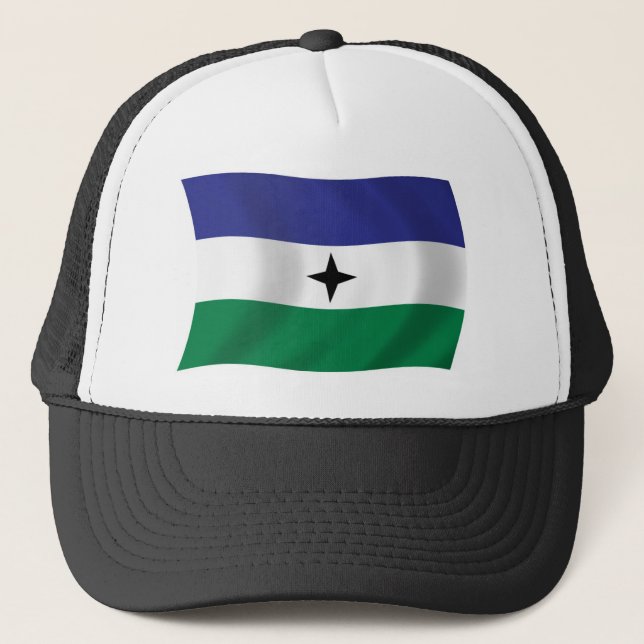 Boné Chapéu da Bandeira Nacionalista Bubi (Frente)