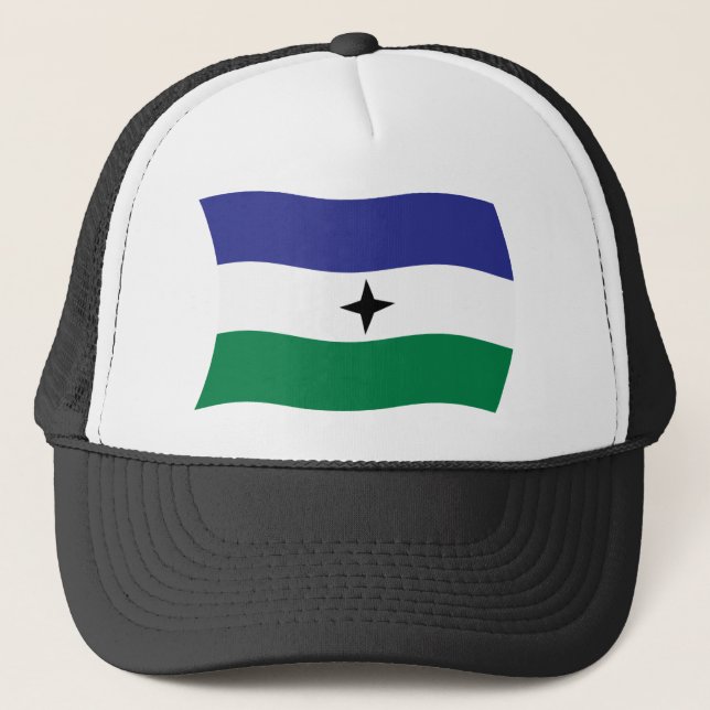 Boné Chapéu da Bandeira Nacionalista Bubi (Frente)