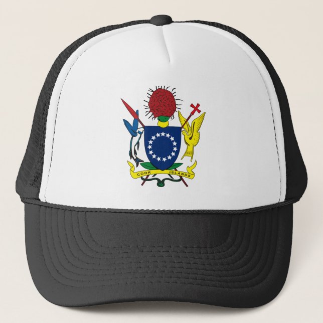 Boné Chapéu da brasão das Ilhas Cook (Frente)