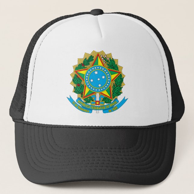 Boné Chapéu da brasão de Brasil (Frente)