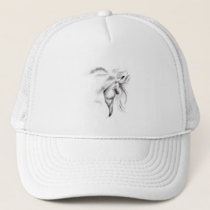 Boné Chapéu da cabeça de cavalo de Whte