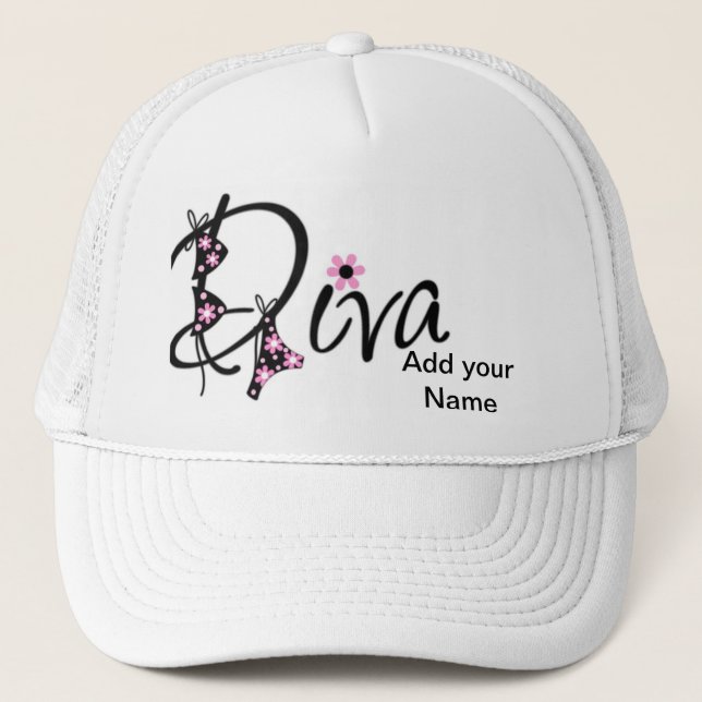 Boné Chapéu da diva personalizado (Frente)