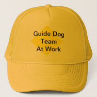 Chapéu da equipe do cão de guia