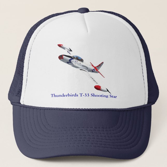 Boné Chapéu da estrela de tiro dos Thunderbirds T-33 (Frente)