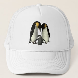 Boné Chapéu da família do pinguim