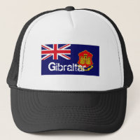 Chapéu da lembrança da bandeira de Gibraltar