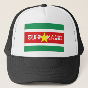 Boné Chapéu da lembrança da bandeira de Suriname