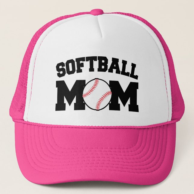 Boné Chapéu da mamã do softball (Frente)