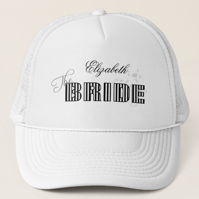 Boné Chapéu da Noiva Personalizada (Frente)