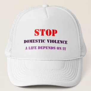 Boné Chapéu da violência doméstica