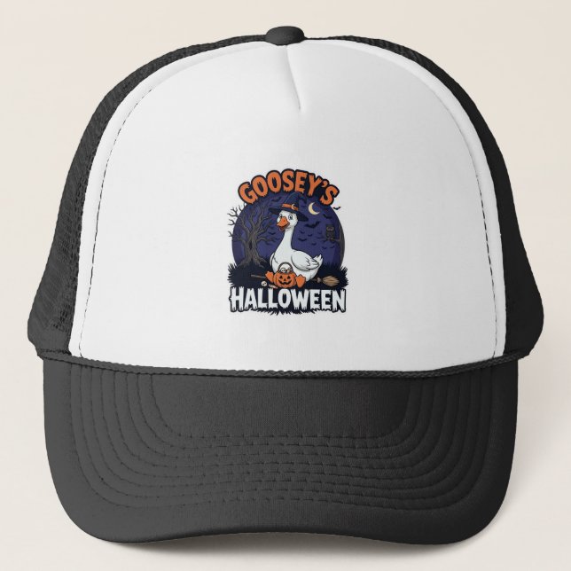 Boné Chapéu de Abóbora de Ganso de Halloween da Gooseys (Frente)