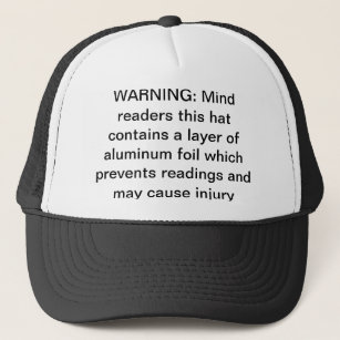 Boné Chapéu de alumínio da leitura da Anti-Mente