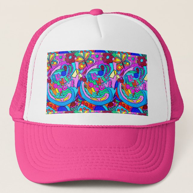 Boné chapéu de amor de cor ranhosa (Frente)
