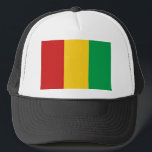 Boné Chapéu de Bandeira de Guiné-Conacri<br><div class="desc">Este camionista que estiva a bandeira de Guiné-Conacri. Mantenha uma cabeça legal com um pouco de talento guineense.</div>