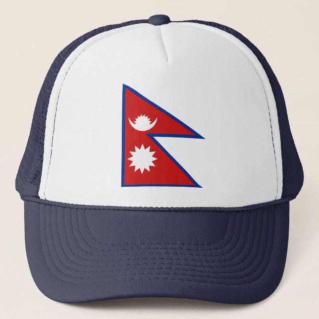 Boné Chapéu de Bandeira do Nepal (Frente)