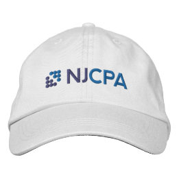 Boné Chapéu de basebol NJCPA - Branco