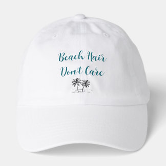 Boné Chapéu de Cabelo de Praia Não Me Importo