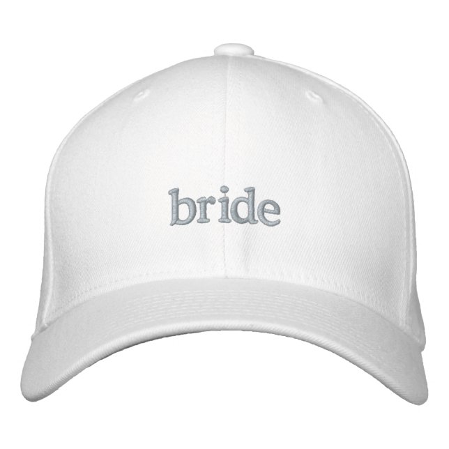 Boné Chapéu de camarada de noiva personalizado branco (Frente)