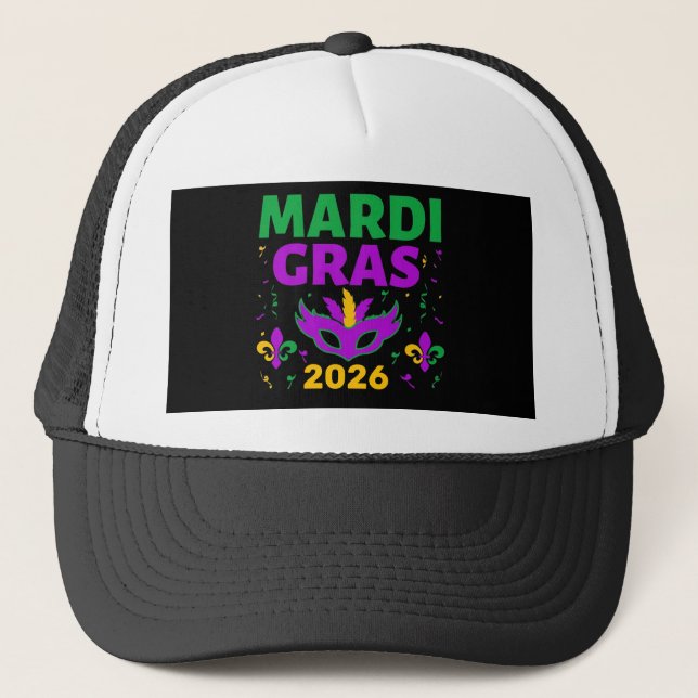 Boné Chapéu de Caminheiro do Mardi Gras (Frente)