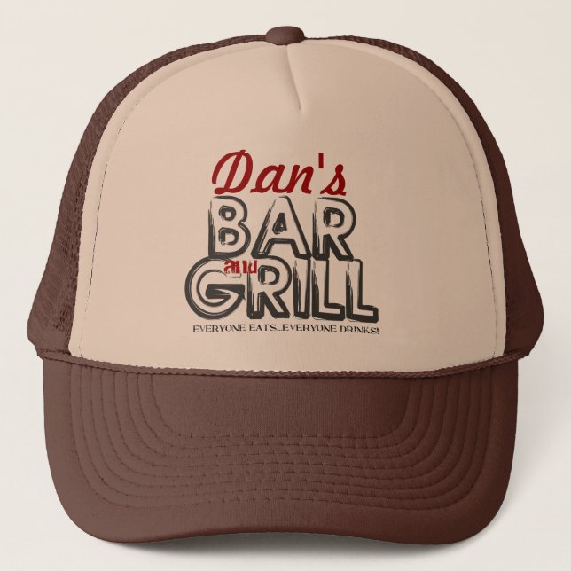 Boné Chapéu de Caminhoneiro bar e Grill (Frente)
