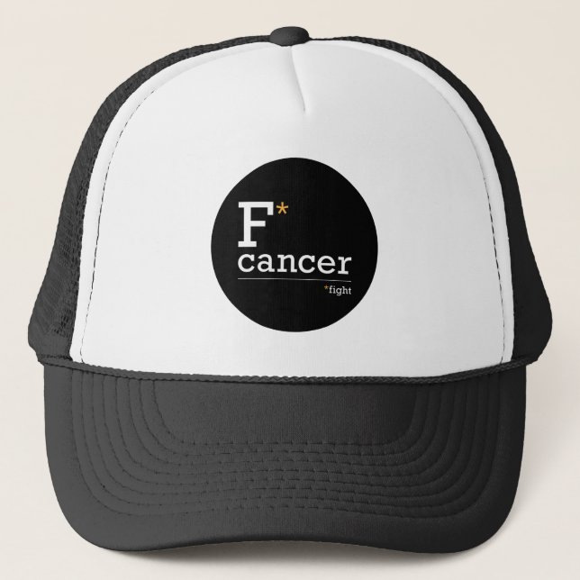 Boné chapéu de caminhoneiro cancer (Frente)