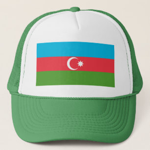 Boné Chapéu de caminhoneiro com bandeira do Azerbaijão