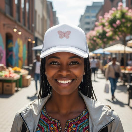 Boné Chapéu de Caminhoneiro da Borboleta