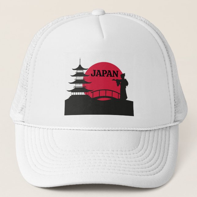 Boné Chapéu de Caminhoneiro do Japão (Frente)