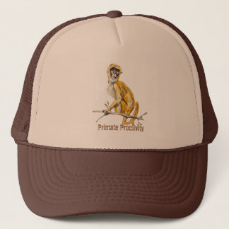 Boné Chapéu de Caminhoneiro do Macaco da Proclividade P