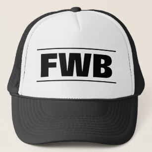 Boné chapéu de caminhoneiro FWB   Significa Amigos com