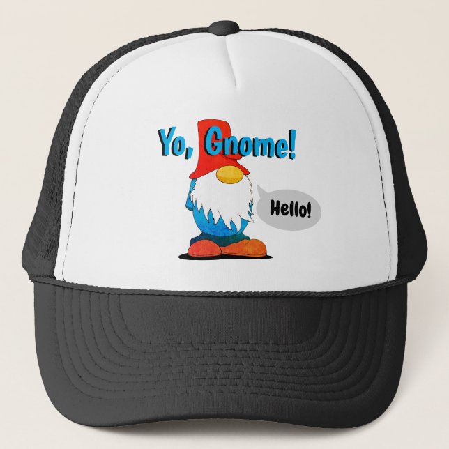 Boné Chapéu de Caminhoneiro Gnomo (Frente)