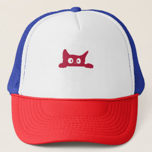 Boné Chapéu De Caminhoneiro Mínimo De Gato Bonito