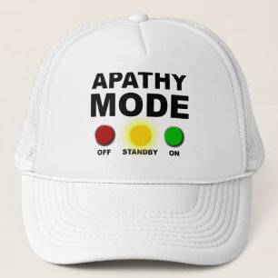Boné Chapéu de Capa de Bola Engraçado Modo Apatia