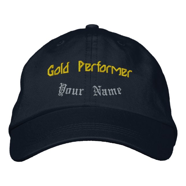 Boné Chapéu de Celebração Personalizado Navy Performer  (Frente)