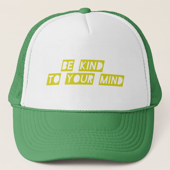Boné Chapéu de Citação Positiva “Seja Gentil com Sua Me (Frente)