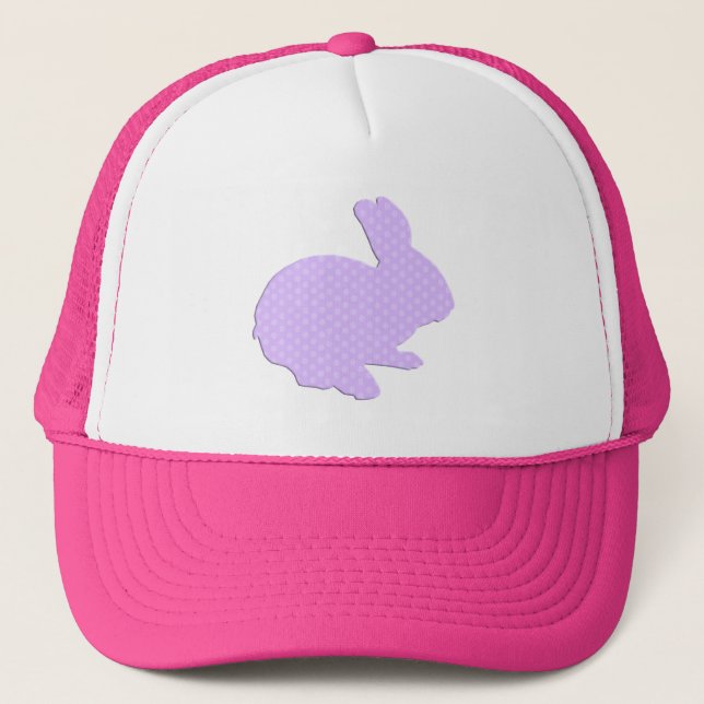 Boné Chapéu de Coelho de Páscoa com Silhueta de Bolinha (Frente)