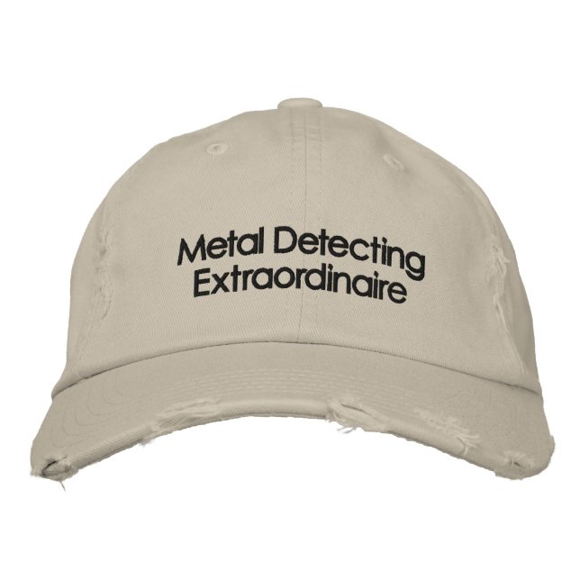 Boné Chapéu de detecção de metais bordados (Frente)