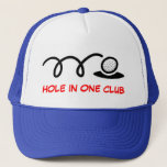 Boné Chapéu de golfe humorístico | buraco num clube<br><div class="desc">Chapéu de golfe humorístico | buraco num clube. Ideias de presentes para golfistas. Adicione a sua própria citação de golfe ou ditado. Design para pai de aniversário ou Dia de os pais.</div>