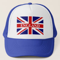 Chapéu de Inglaterra com a bandeira britânica do