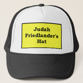 Boné Chapéu de Judah Friedlander, amarelo