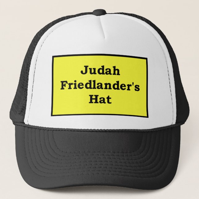 Boné Chapéu de Judah Friedlander, amarelo (Frente)