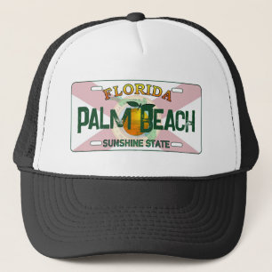 Boné Chapéu de matrícula da Palm Beach, Flórida