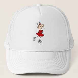 Boné Chapéu de Menina Skater Vermelha