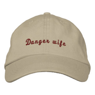 Boné Chapéu de Mulher Perigosa - Gorro Bordado Engraçad