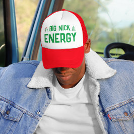 Boné Chapéu de Natal Engraçado Big Nick Energy