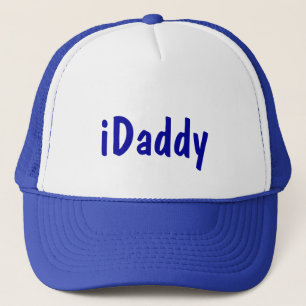 Boné Chapéu de novo papai branco azul do iPapá