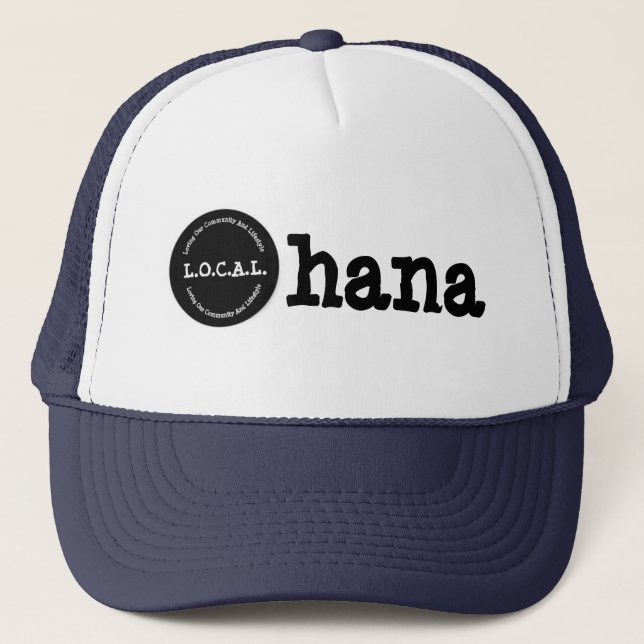 Boné Chapéu de Ohana L.O.C.A.L.Trucker (Frente)